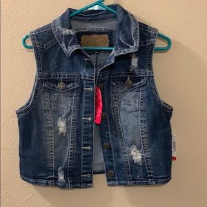 Wallflower denim vest